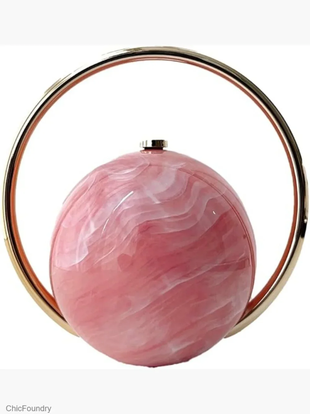 Marble Ball Evening Clutch Elegant Handbag Party Wedding Purse